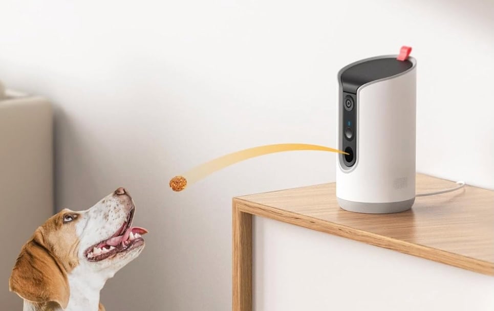 TKENPRO 2K Pet Camera Treat Dispenser