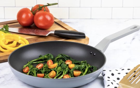 Thyme & Table 12 Piece Non Stick Eden Cookware Set Cool Grey