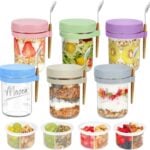 Xyptorix 6 Pack Overnight Oats Containers
