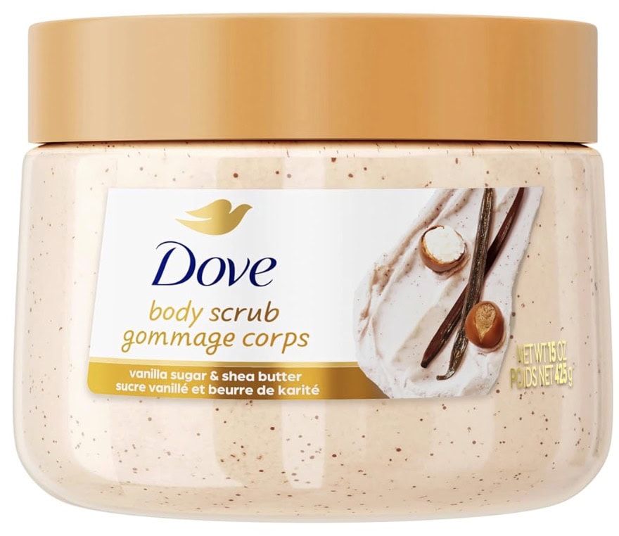 dove vanilla body scrub