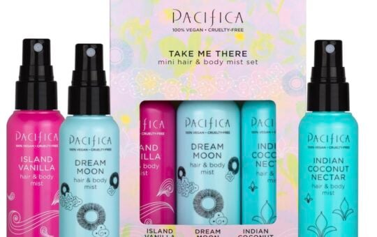 pacifica hair & body mist set