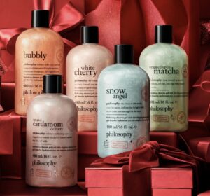 philosophy shower gel wrapped up in matcha