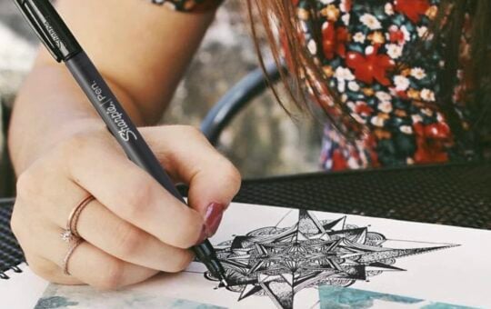 sharpie fine point pen fine point black