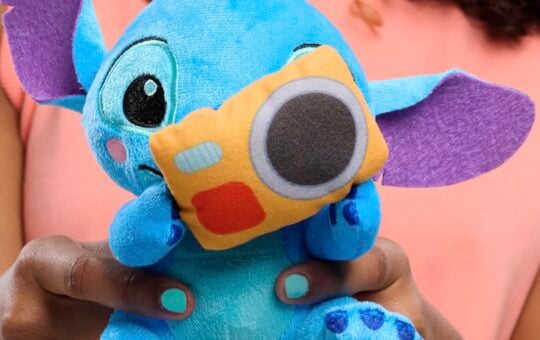 stuffed stitch with camera