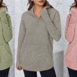 Women's Ribbed Sweater Top