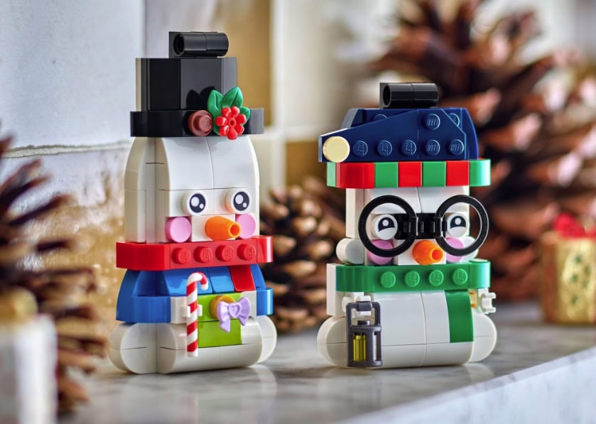 LEGO Snowman Ornaments