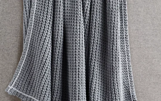 Luna Cotton Waffled Knit Throw, 50 x 70 1