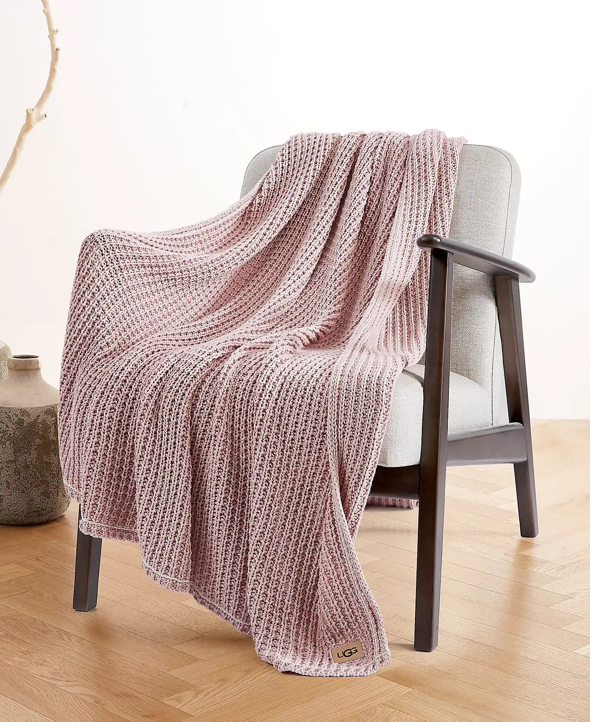 Luna Cotton Waffled Knit Throw, 50 x 70 2