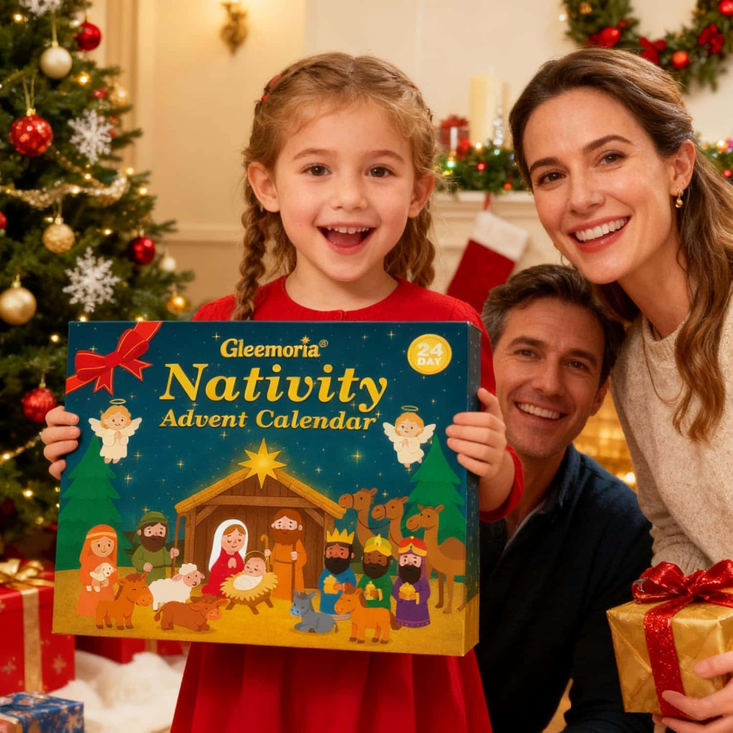 Nativity Advent Calendar 2026 Kids 24 Days Light Up Nativity Scene Set 2