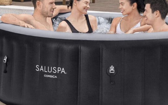 SaluSpa Corsica Round Energy Saving Smart AirJet Inflatable Hot Tub