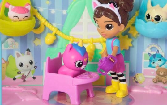 gabby's dollhouse kitty care playset