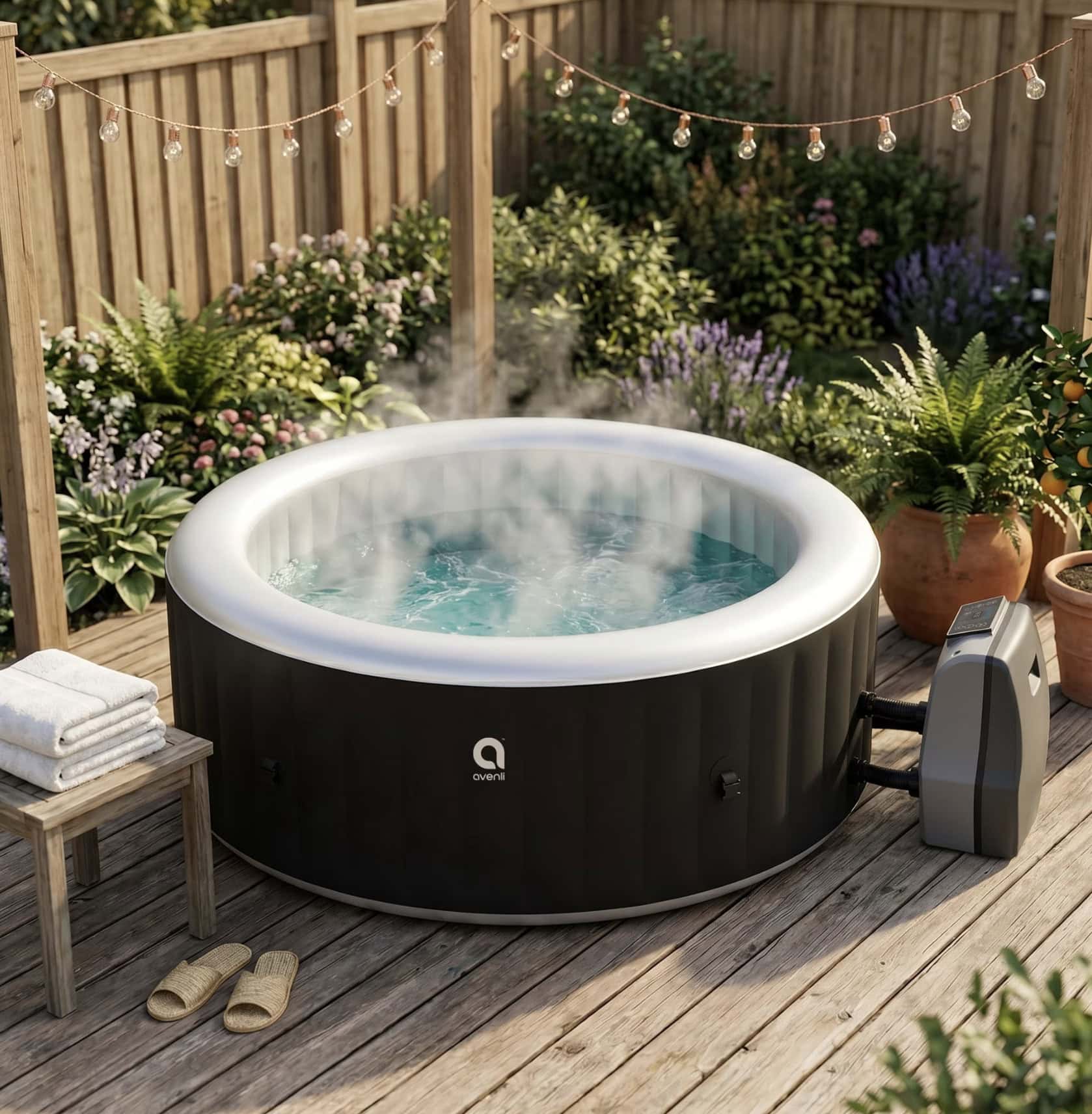 inflatable hot tub