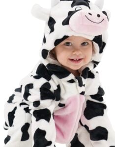 kids baby cow costume