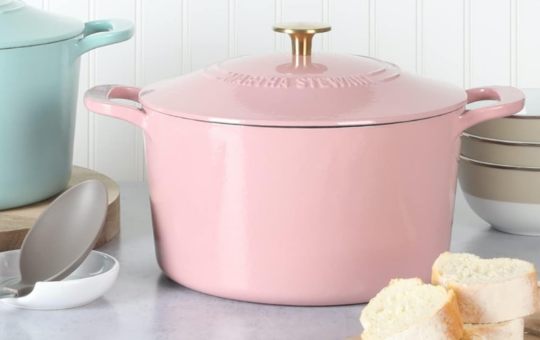 martha stewart pink dutch oven