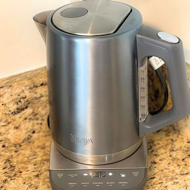 blue stainless steel electric kettle