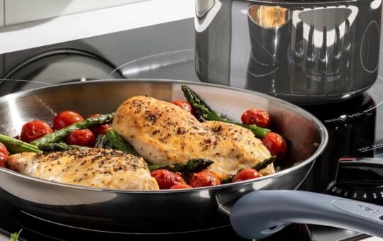 t fal stainless steel 8 and 10.5 set