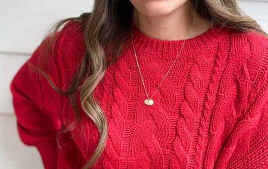 BTFBM Women's Oversized Cable Knit Sweater Crew Neck Pullover 1