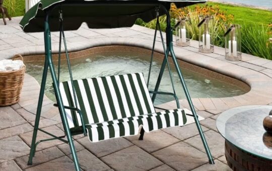 Costway Loveseat Patio Canopy Swing
