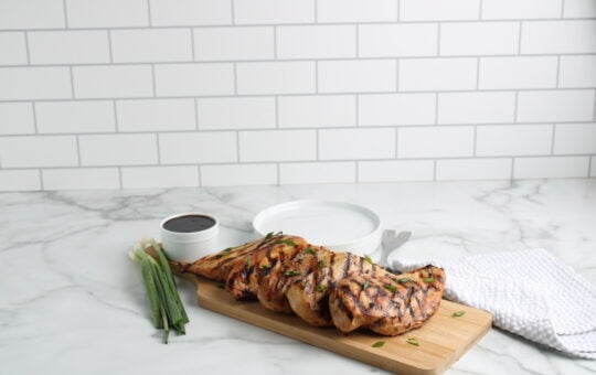 Grilled Teriyaki Chicken finished on platter