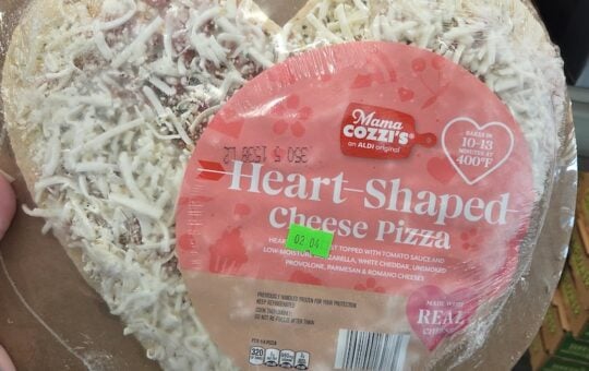 Aldi Heart Shaped Pizza