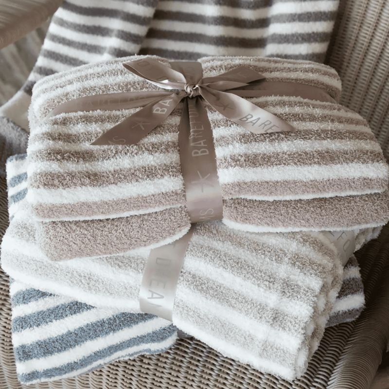 Barefoot Dreams stripe blankets
