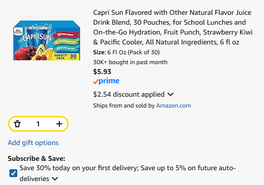 capri sun 30