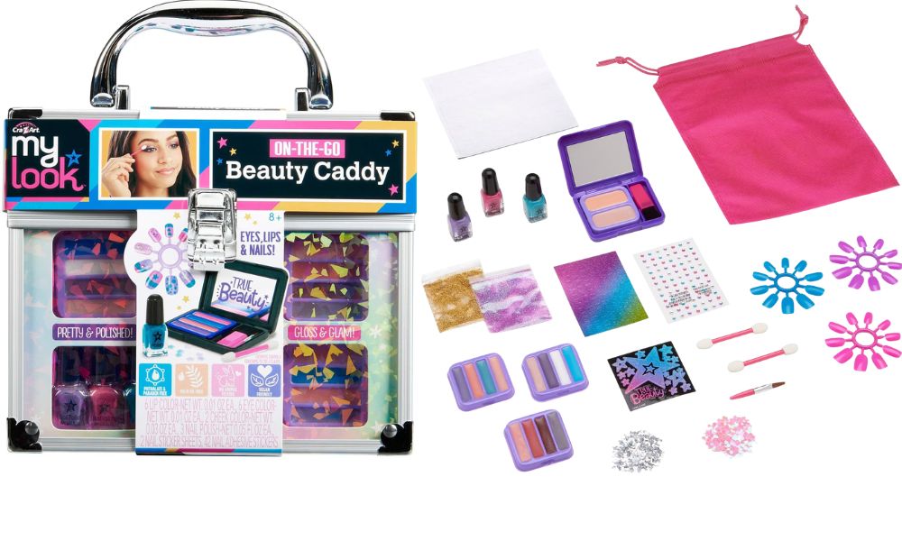 My Look All-in-One Beauty Caddy: Craft Activity Kit with Applicator & Nail Polish 