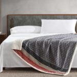 eddie bauer throw fair isle dark steel