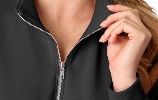 hanes quarter zip sweatshirt black women