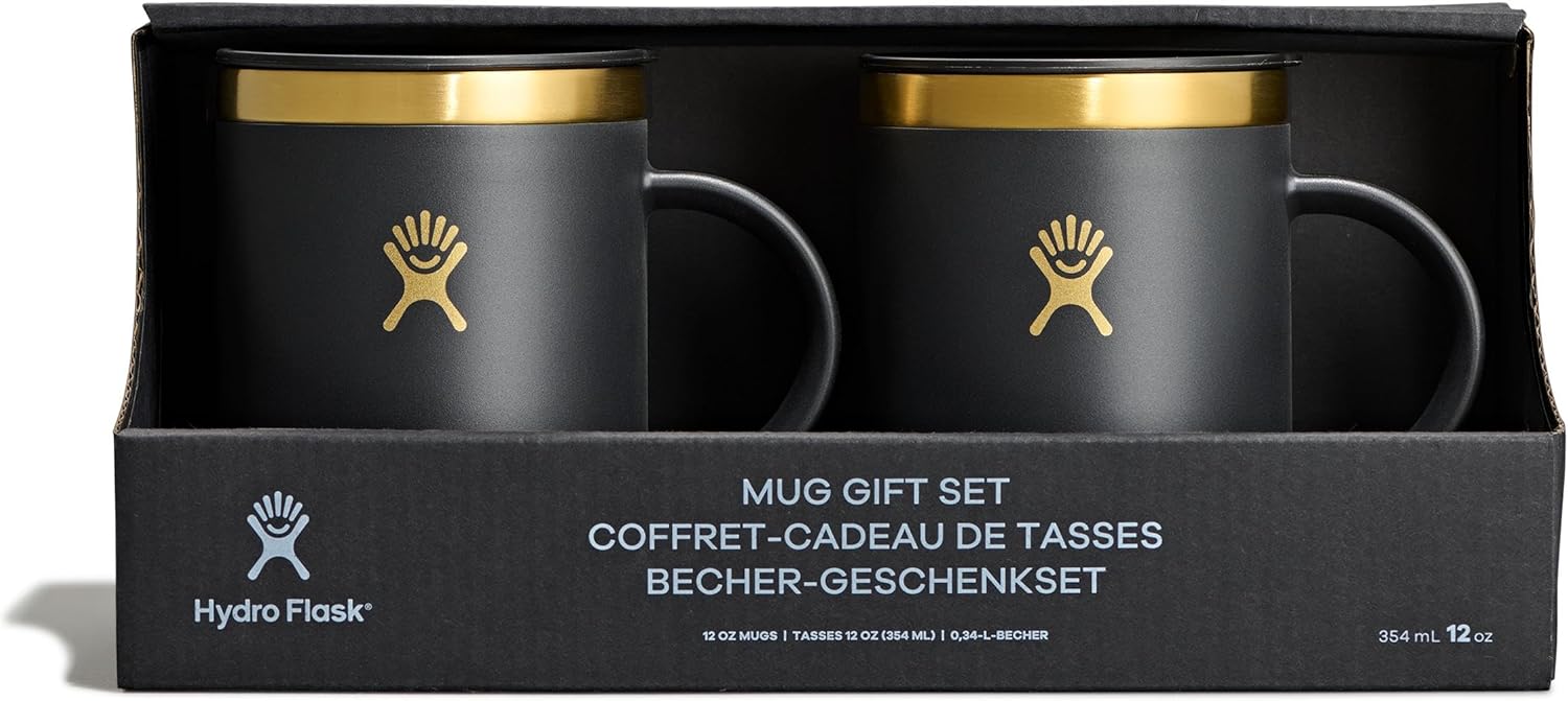 hydro flask coffee mug gift set black tie