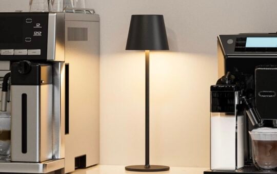 led cordless lamp black