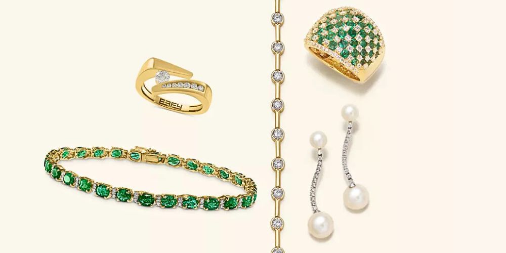emerald and gold jewelry