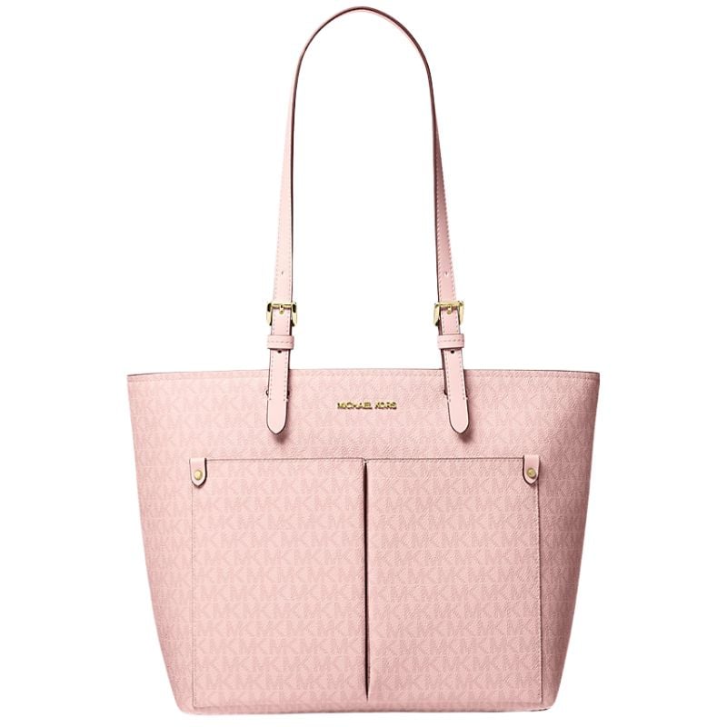 pink Michael Kors front pocket shoulder bag