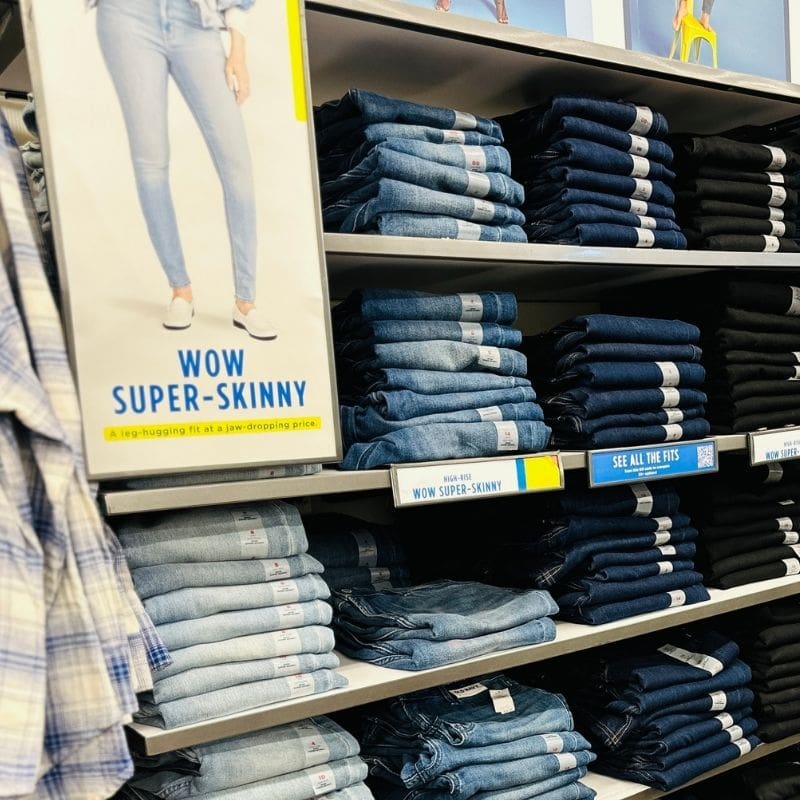 wow old navy jeans in store