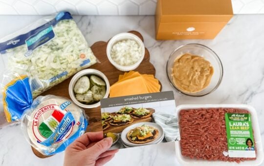 Smashed Burger Recipe Ingredients on Counter