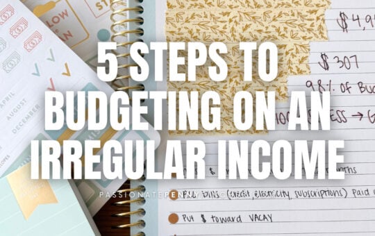 5 STEPS TO BUDGETING ON AN IRREGULAR INCOME PPP