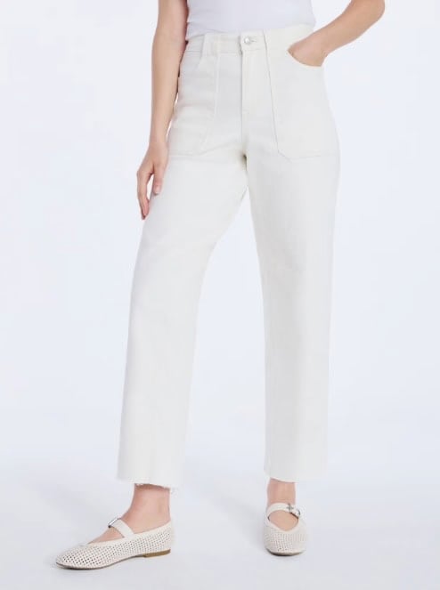 Free Assembly Women's Cropped Carpenter Barrel Jeans