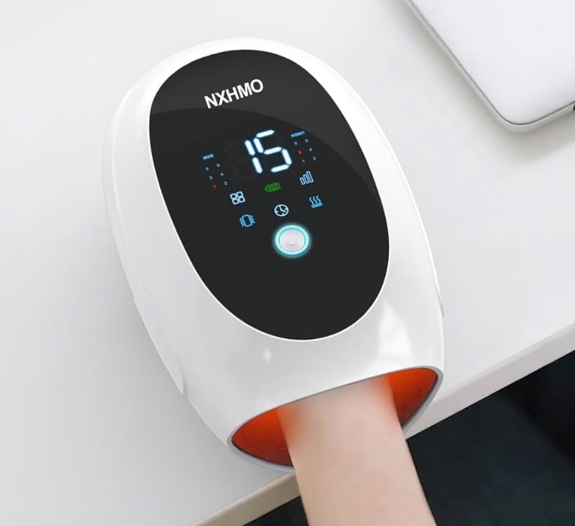 NXHMO Hand Massager with Heat and Compression