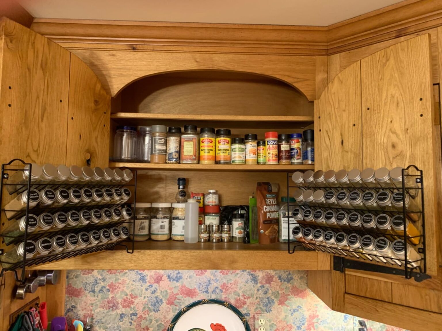 Spice Rack with Glass Jars & Labels Just $25 Shipped