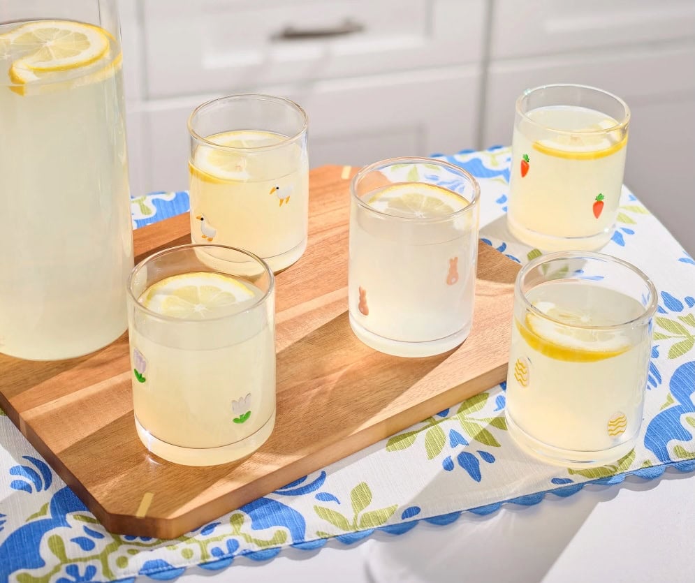 Thyme & Table 12 fl oz Easter Bunny Charm Drinking Glasses