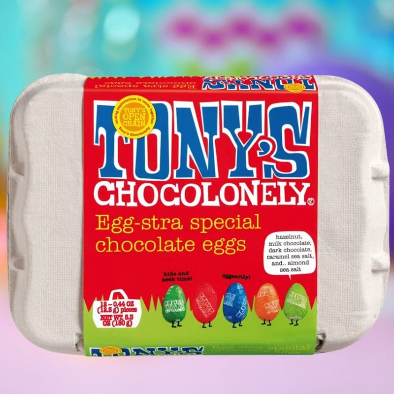 Tony's chocolonely easter eggs