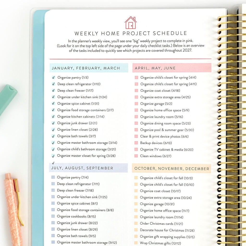 Wildflower Home Planner 2027 PAGES 016 CREAM