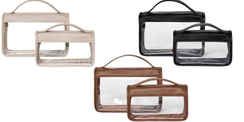 a new day clear travel pouches