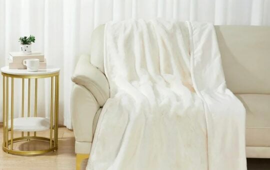 better homes & gardens oversized throw vanilla dream