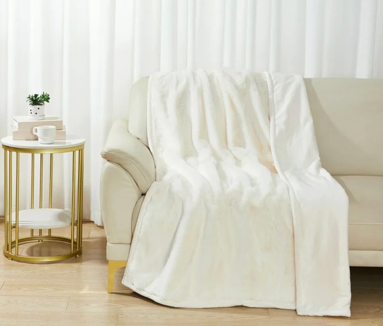better homes & gardens oversized throw vanilla dream