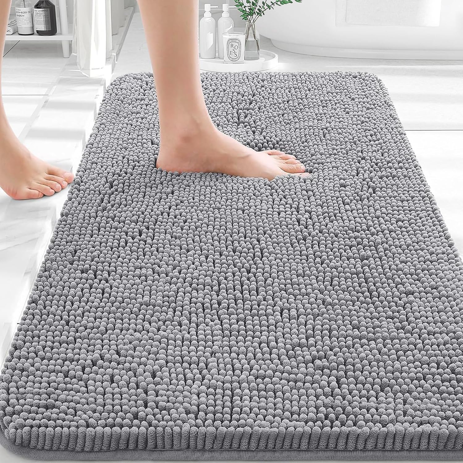 chenille bath mat