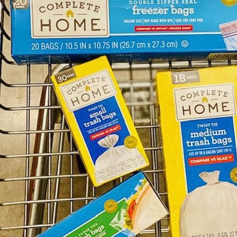 complete home small trash bags
