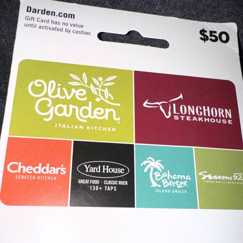 Darden gift card