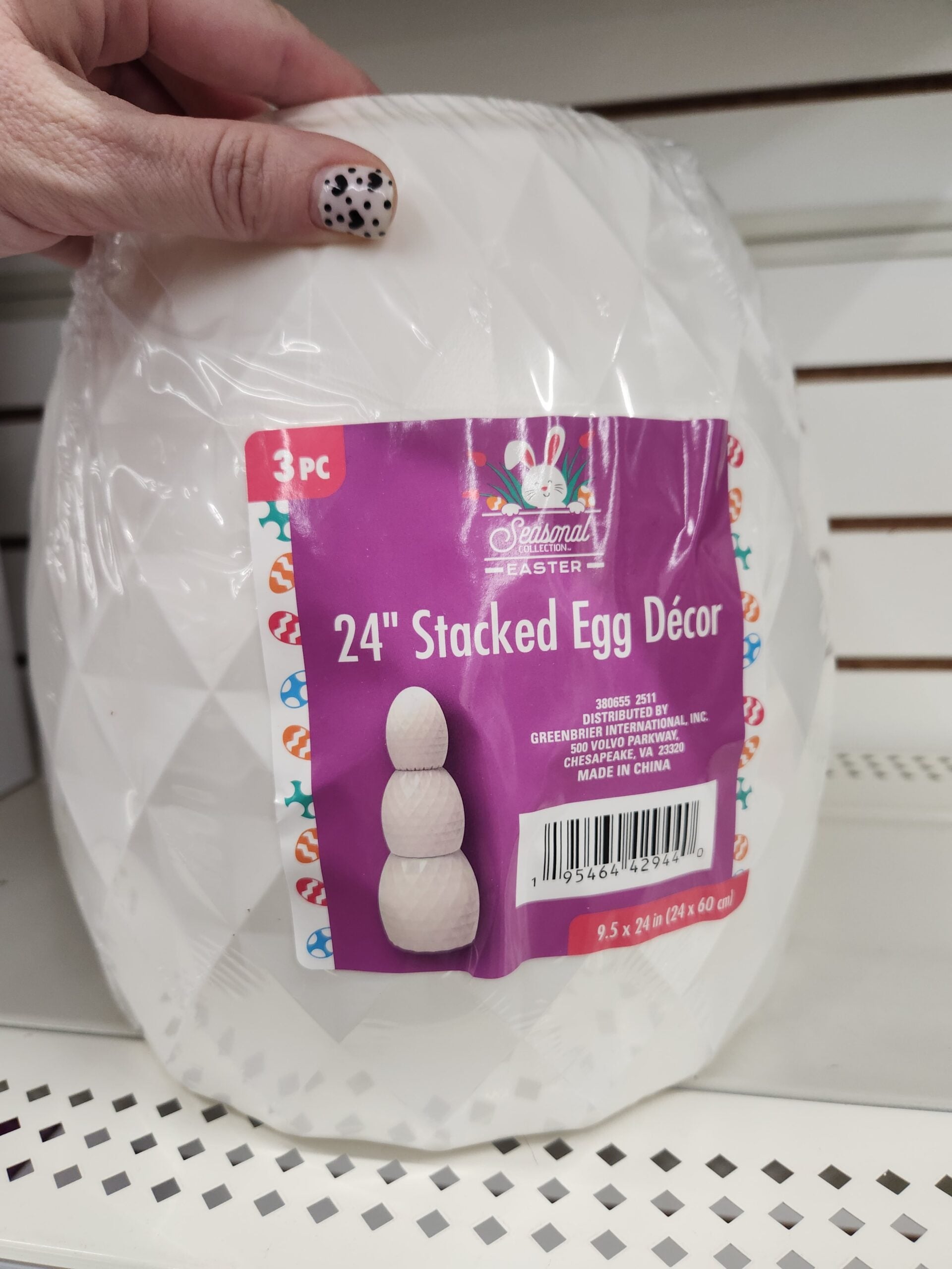 dollar tree easter stacked eggs