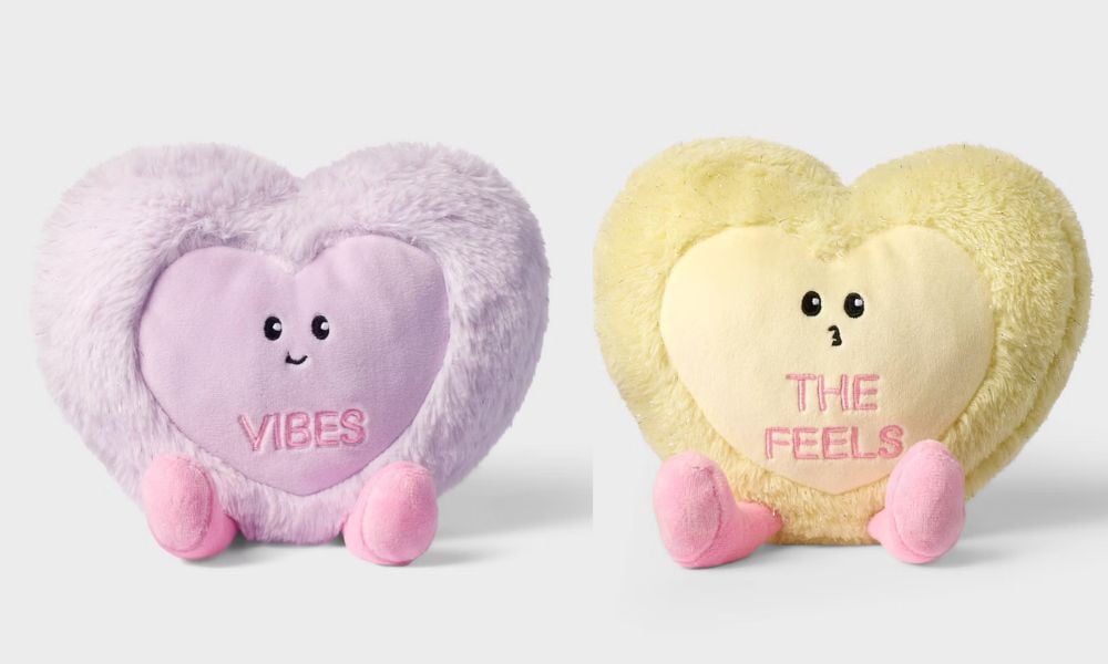 lavender and yellow heart gigglescape plush